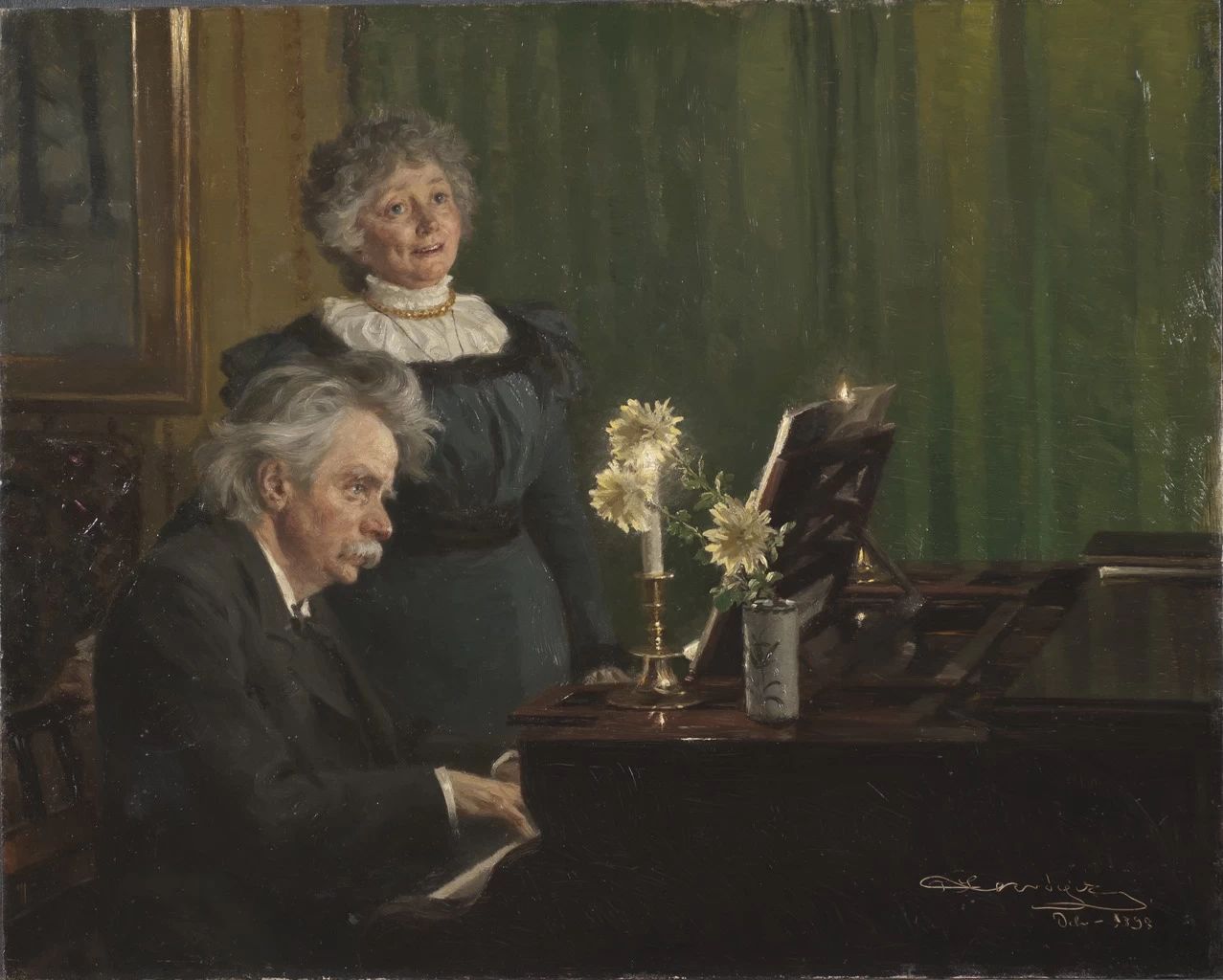 Edvard Grieg accompagna la moglie - Museo Nazionale di Stoccolma